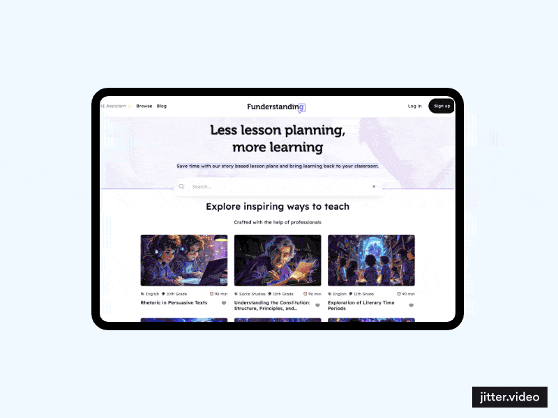 Free lesson plans on funderstanding.ai