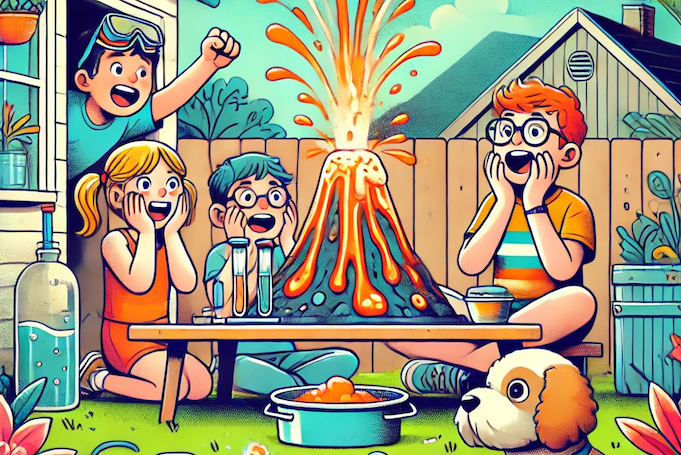 Make your own volcano at home!